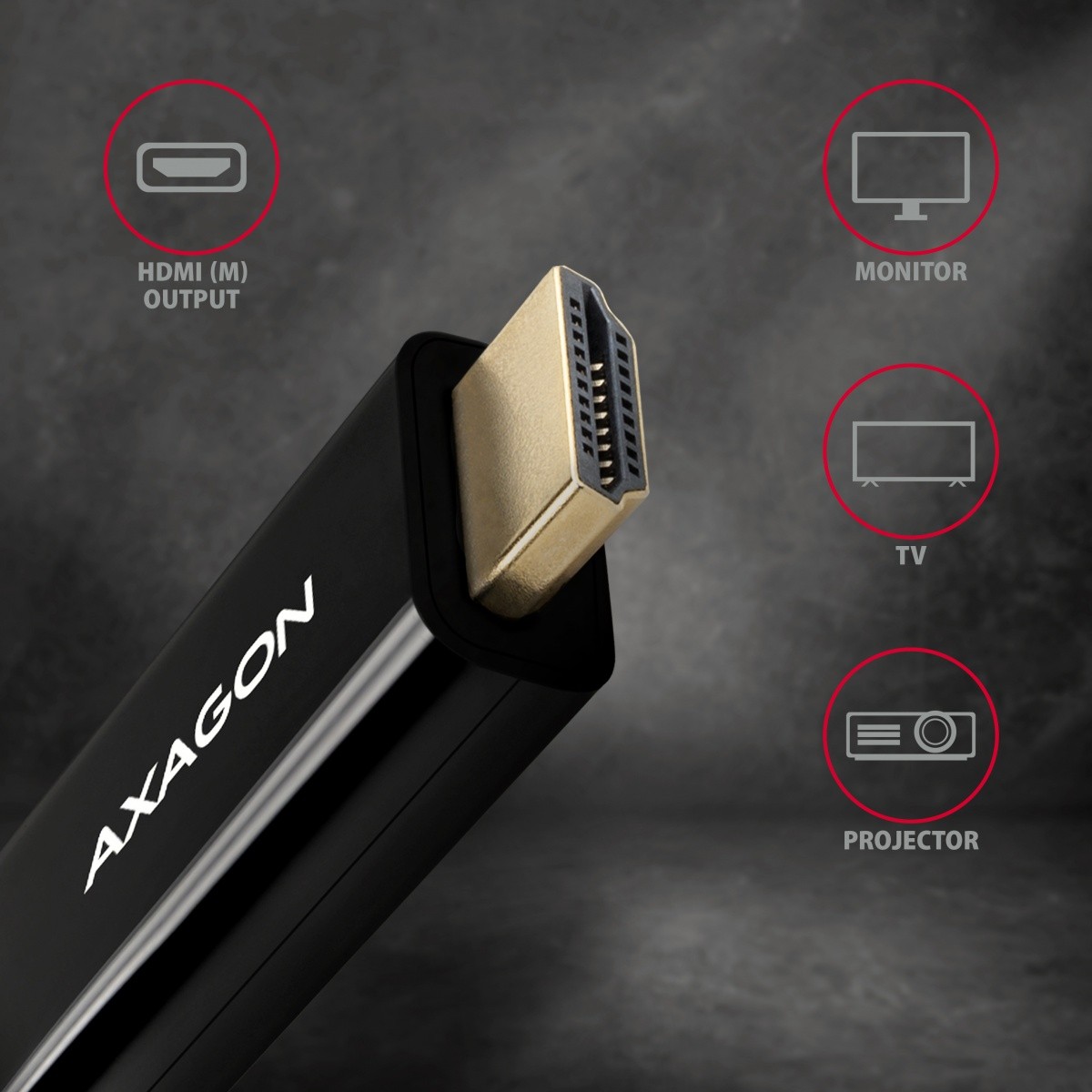 Aktivni adapter DisplayPort na HDMI 1.4 RVD-HI14C2, 4K/30Hz, 1.8m 3