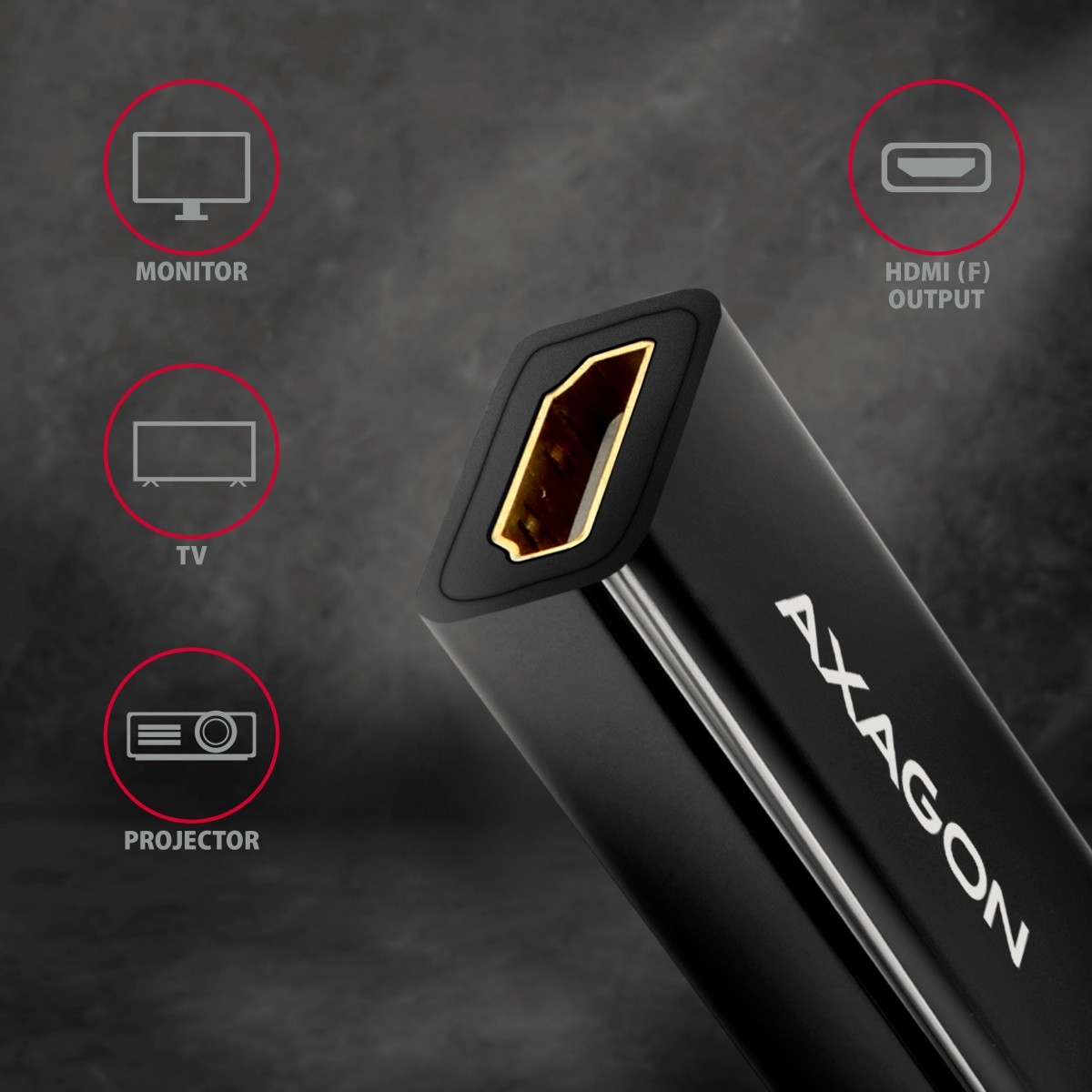Aktivni adapter DisplayPort na HDMI 1.4 RVD-HI14N, 4K/30Hz, 18cm 3