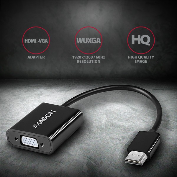 Aktivni adapter HDMI na VGA RVH-VGAN z avdio izhodom in napajanjem 2