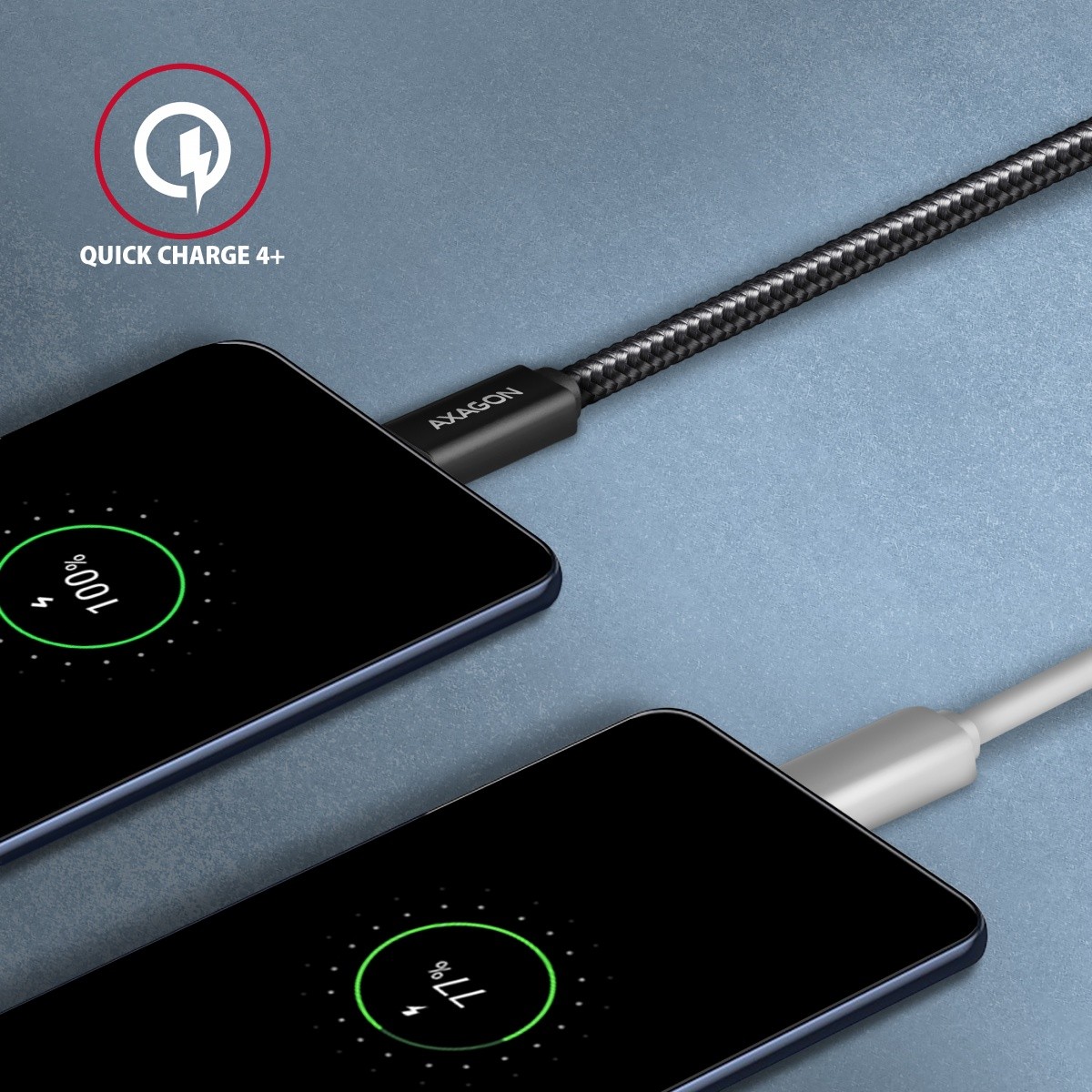 USB-C kabel UGREEN BUCM32-CM10AB, 1m, 100W PD, 5A, 4K HD 5