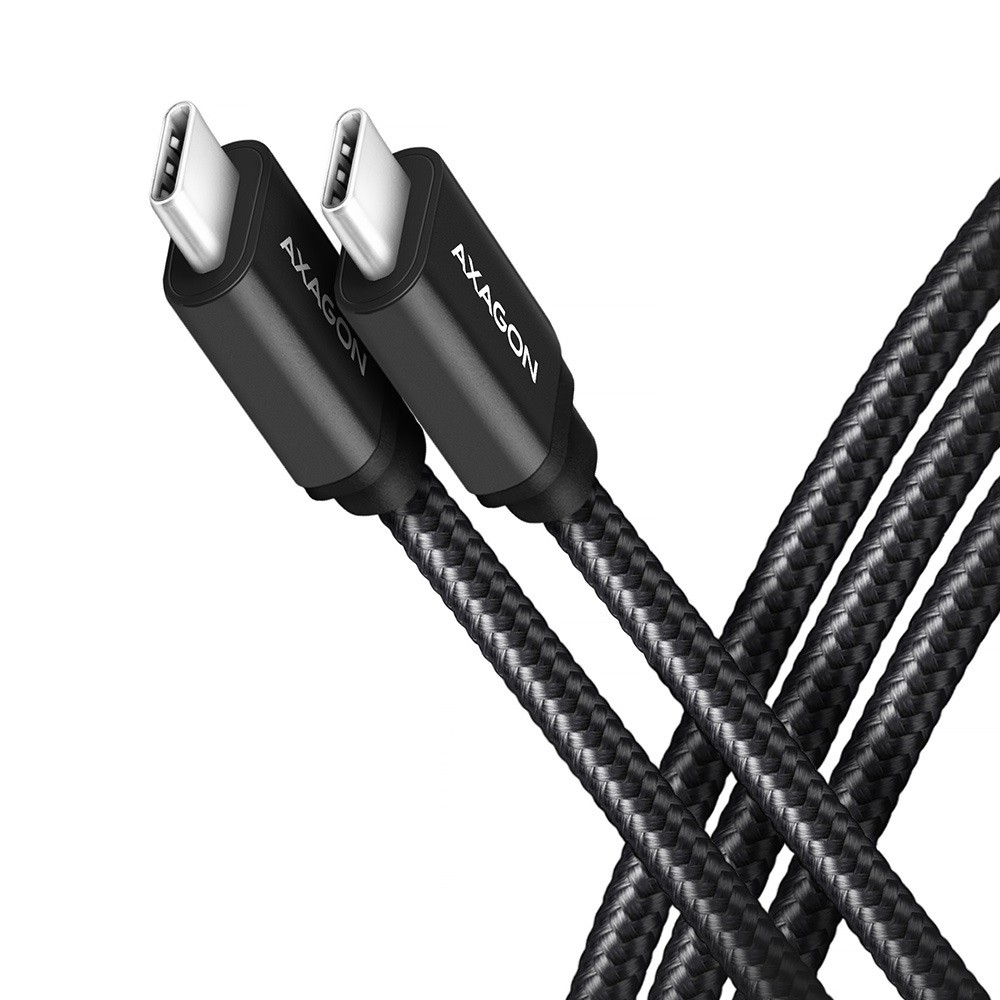 USB-C kabel BUCM3-CM20AB, 3.2 Gen 1, 2m, PD 60W, 3A, ALU oplet, črn
