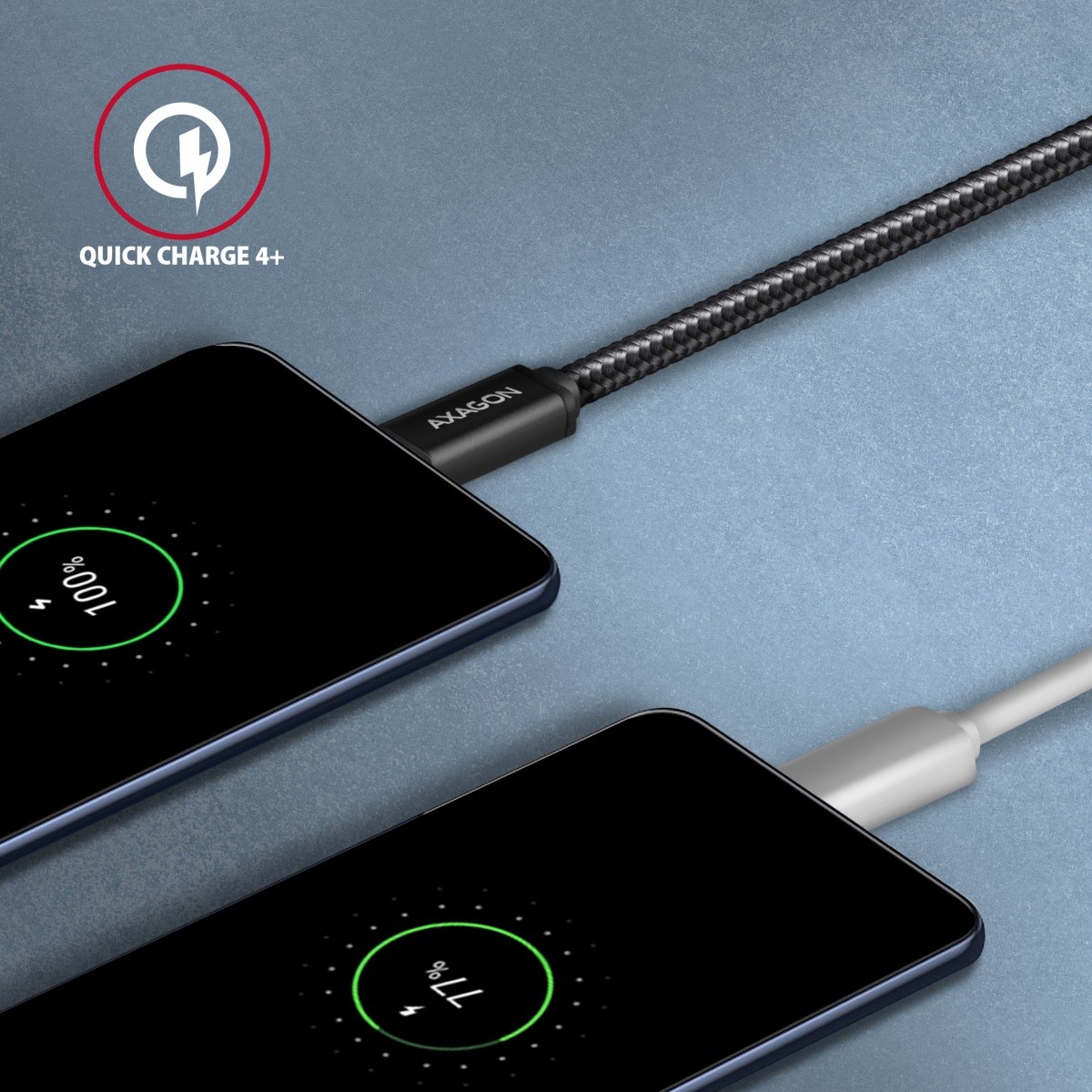 USB-C kabel BUCM3-CM20AB, 3.2 Gen 1, 2m, PD 60W, 3A, ALU oplet, črn 5