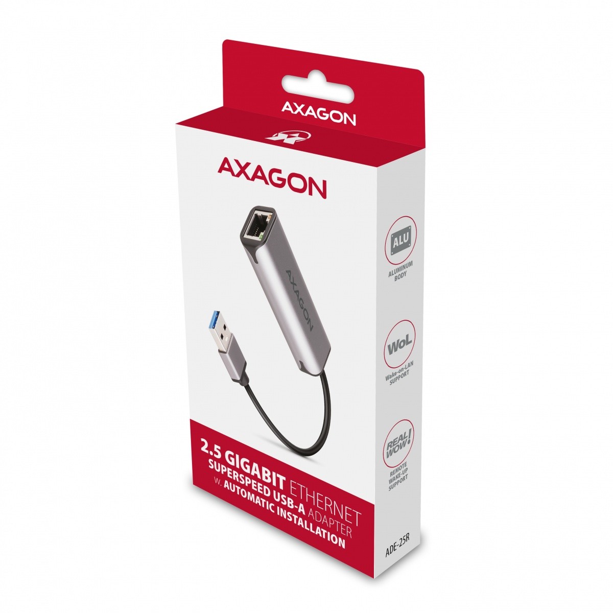 Mrežna kartica 2.5Gbps Ethernet ADE-25R, USB-A 3.2 Gen 1, siva 7