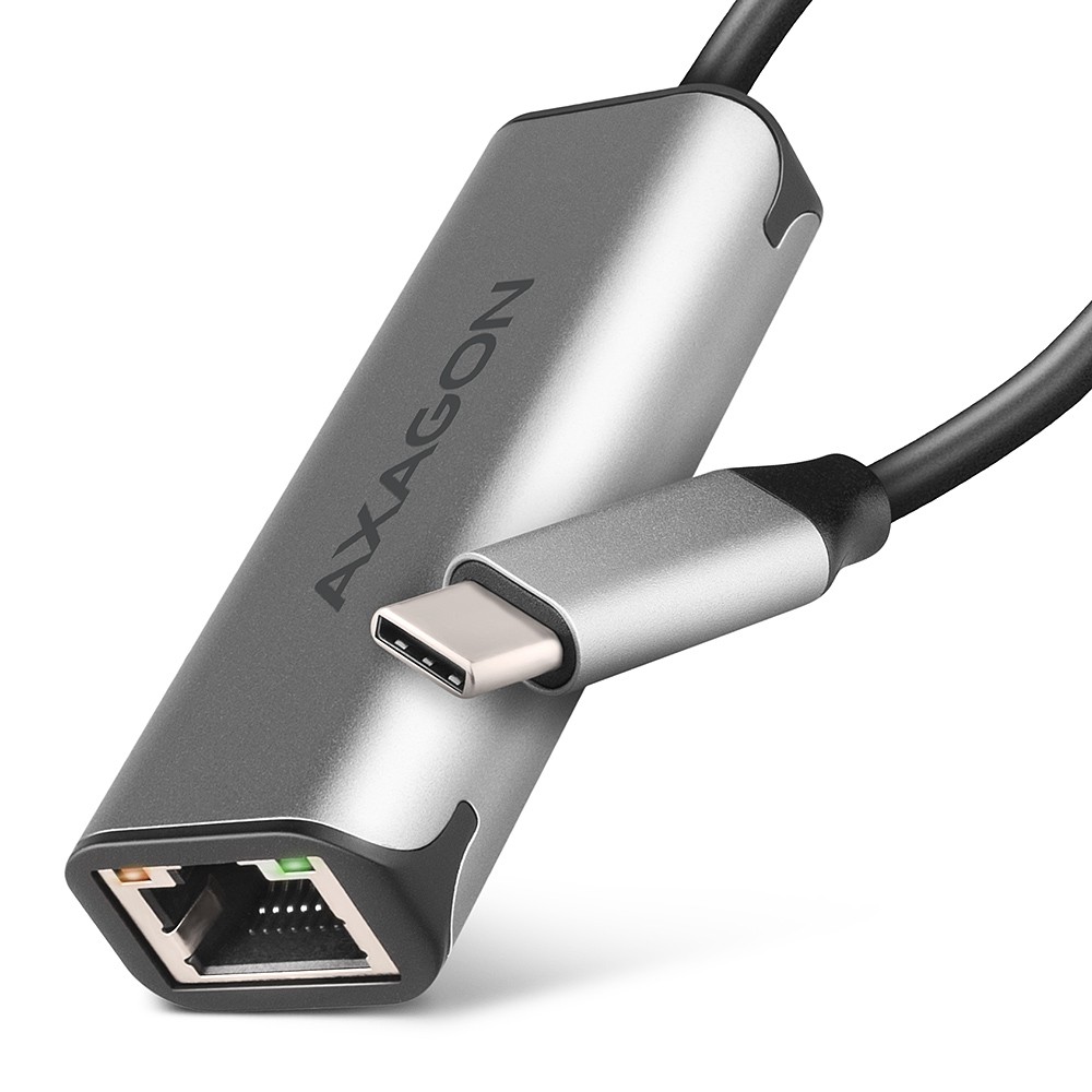 Mrežna kartica 2.5Gbps Ethernet ADE-25RC, USB-C 3.2 Gen 1, siva