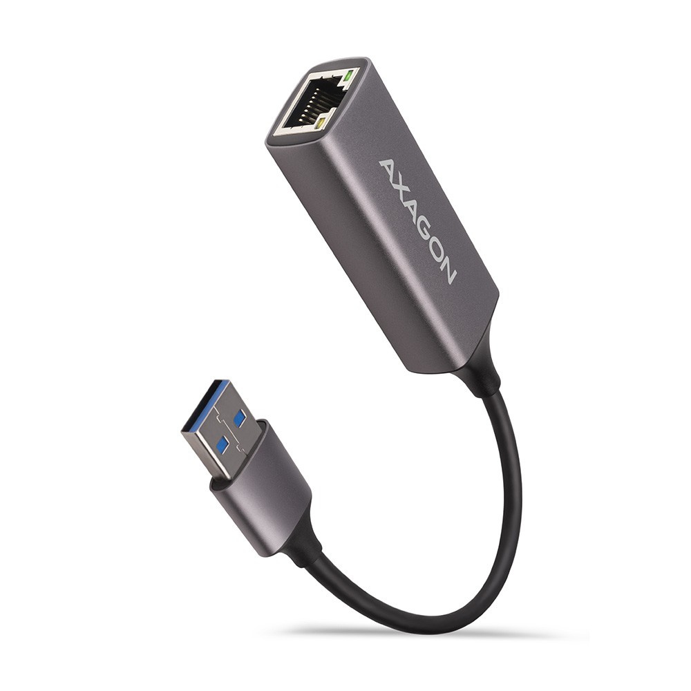 Gigabit Ethernet adapter ADE-TR, USB-A 3.2 Gen 1, ALU, titan siva