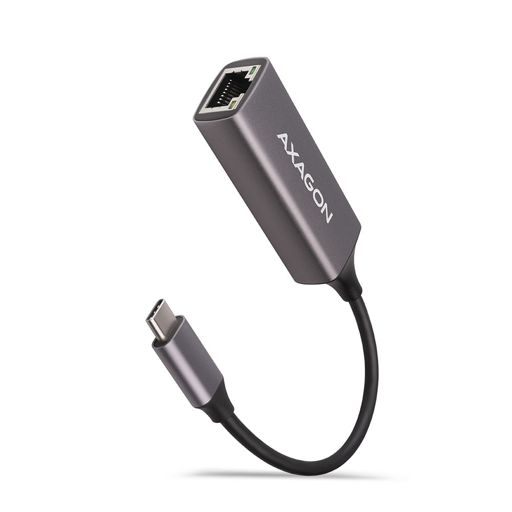 Gigabit Ethernet adapter ADE-TRC, USB-C 3.2 Gen 1, ALU, titan siva