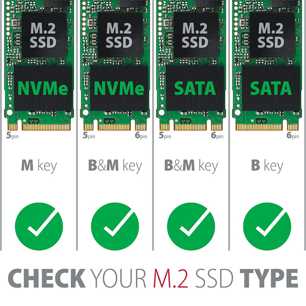 Notranji adapter PCIe x4 PCEM2-D za 1x M.2 NVMe + 1x SATA B-key 7