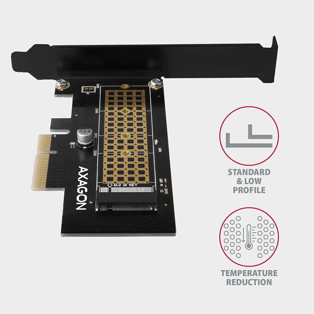 Notranji adapter PCIe x4 PCEM2-N za 1x M.2 NVMe 4