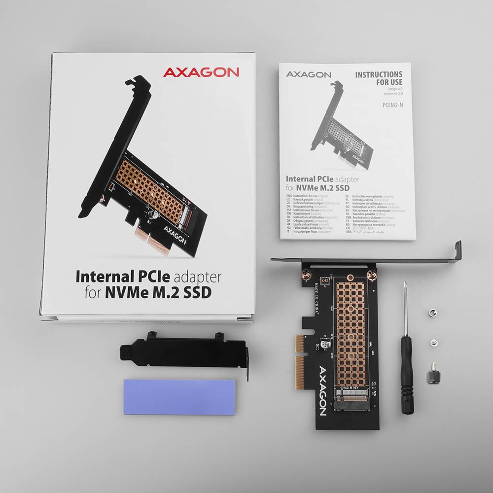 Notranji adapter PCIe x4 PCEM2-N za 1x M.2 NVMe 8