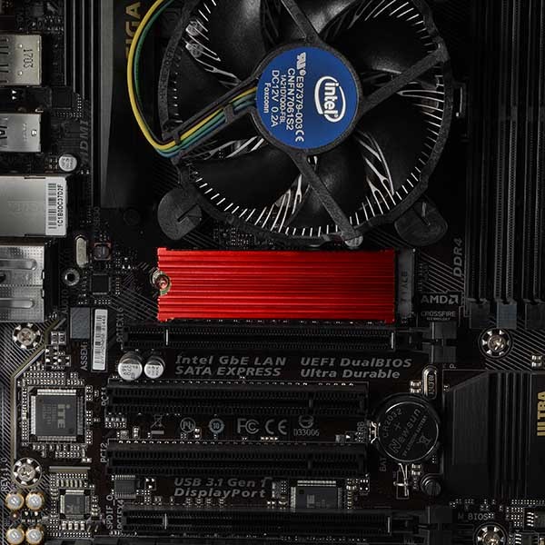 Aluminijast pasivni hladilnik za M.2 SSD CLR-M2 8