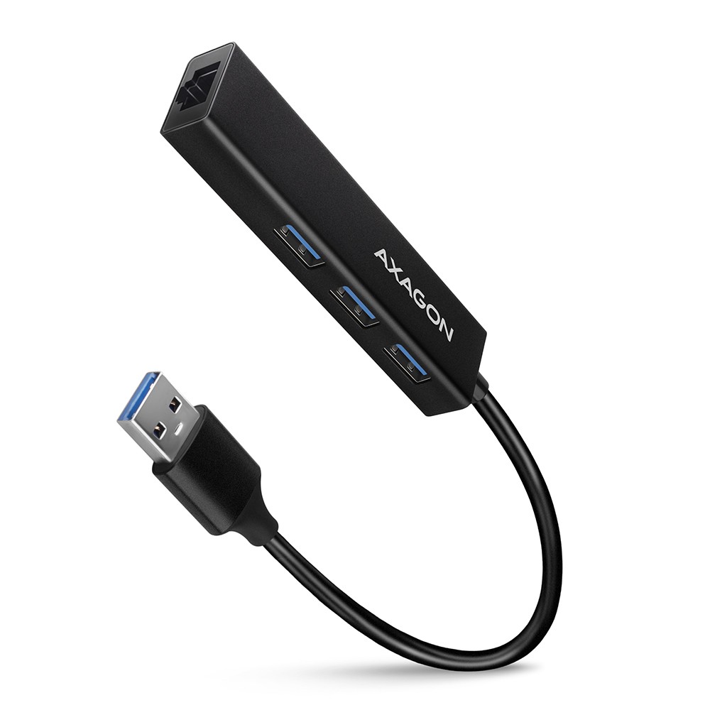 Večnamenski USB hub HMA-GL3A, 4v1, 5Gbps, 3x USB-A + GLAN