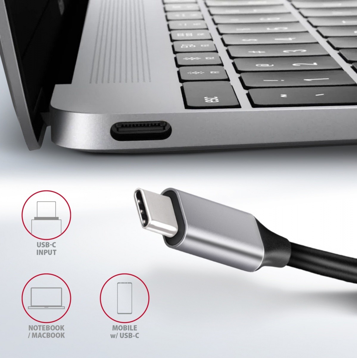 večportni USB hub, 6v1, 5Gbps, 3x USB-A, HDMI 4K/30Hz, GLAN, PD 100W 7