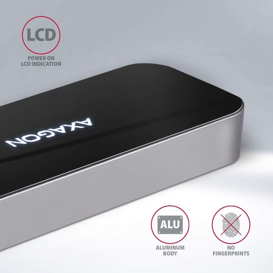 večportni USB hub, 6v1, 5Gbps, 3x USB-A, HDMI 4K/30Hz, GLAN, PD 100W 8