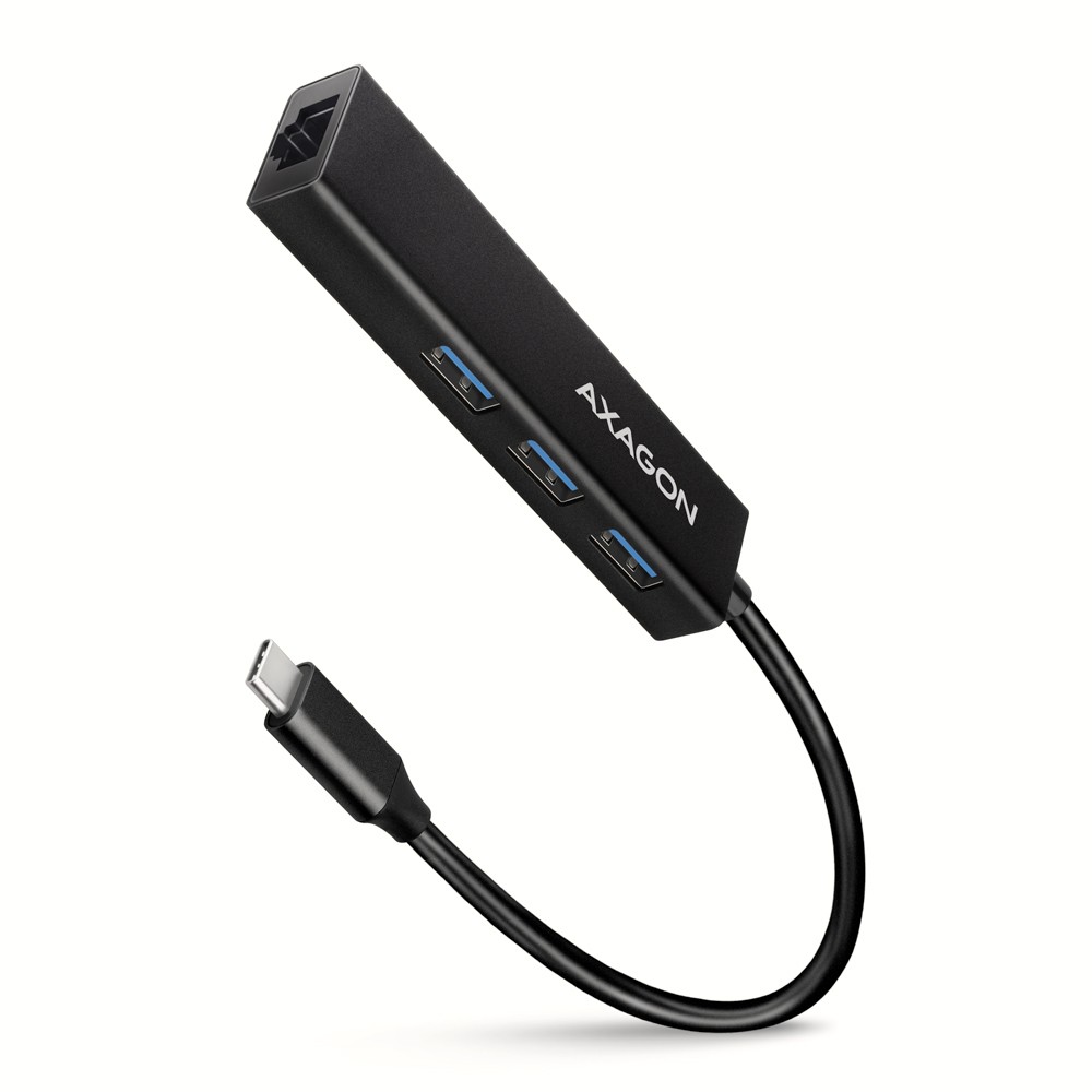 večportni USB hub, 4v1, 5Gbps, 3x USB-A + GLAN