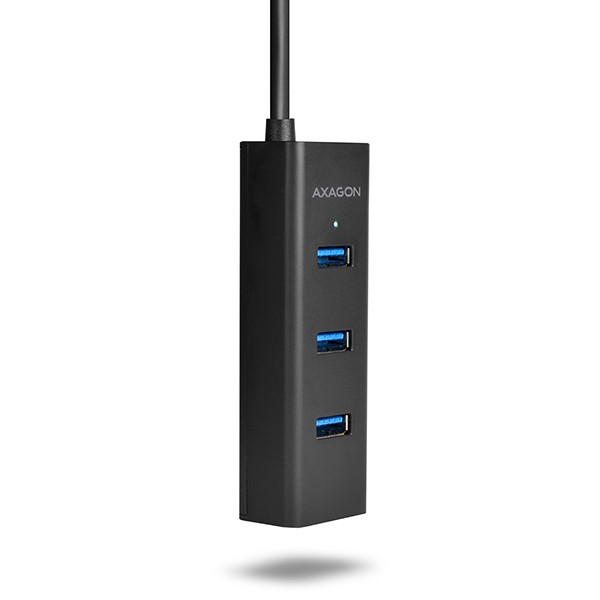 4-portni USB 3.2 Gen 1 hub za polnjenje, 30cm kabel, microUSB za dodatno napajanje 7