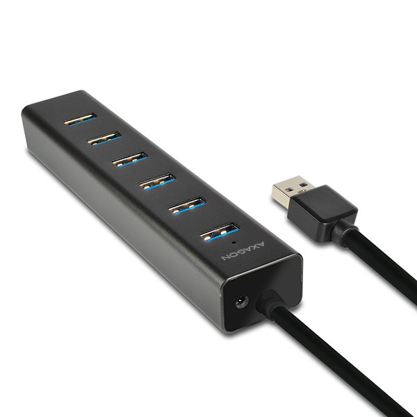 AXAGON HUB HUE-SA7BP USB 3.2 Gen 1 (7-portni, aluminij) 2