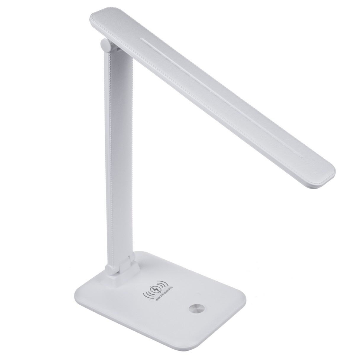 LED namizna svetilka 9W z brezžičnim polnilnikom Qi, bela 7