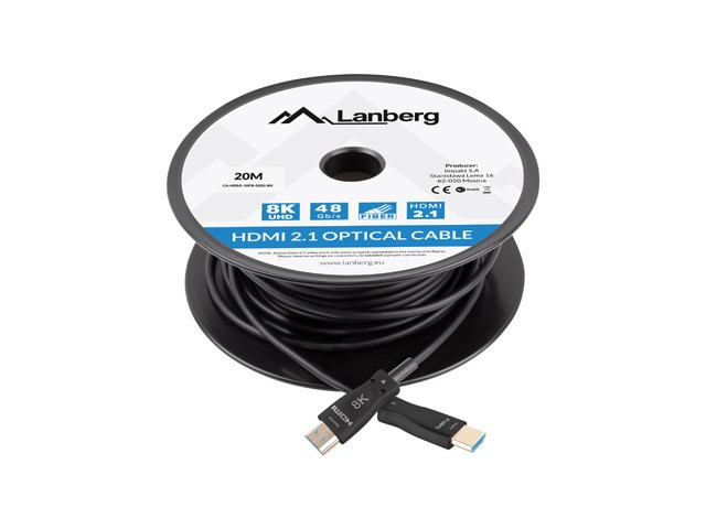 Lanberg HDMI M/M kabel v2.1 20M optični AOC 8K 3