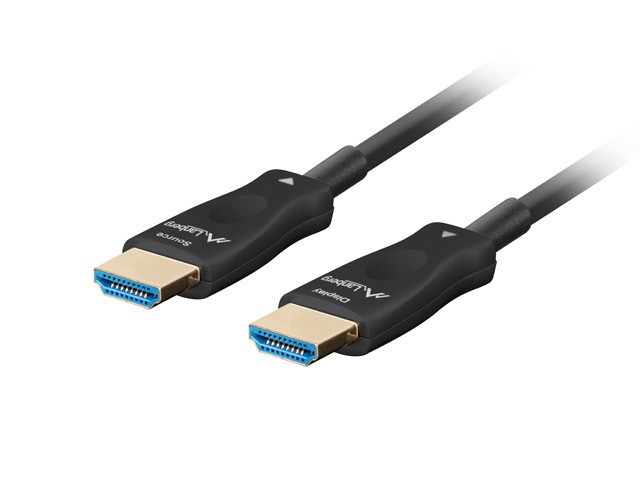 Lanberg HDMI kabel M/M v2.1 80m 8K optični AOC, črn