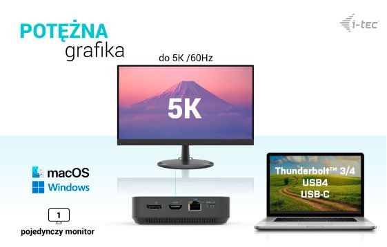 Dockska postaja USB-C HDMI, Dual DP, Power Delivery 100W 7