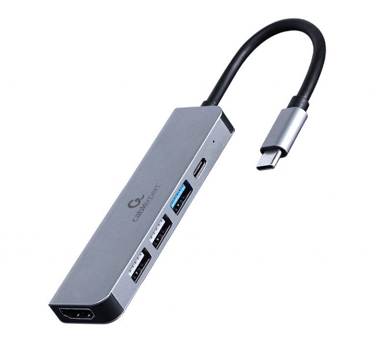 Večportni USB-C adapter 5v1, PD, HDMI, USB 3.1, 2x USB 2.0