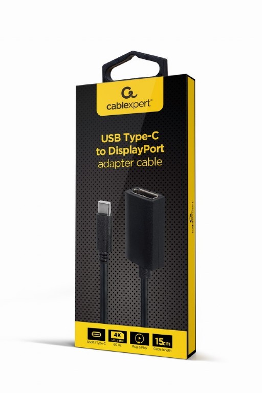 Gembird USB-C na DisplayPort 1.2 adapter, 4K, 15cm 3