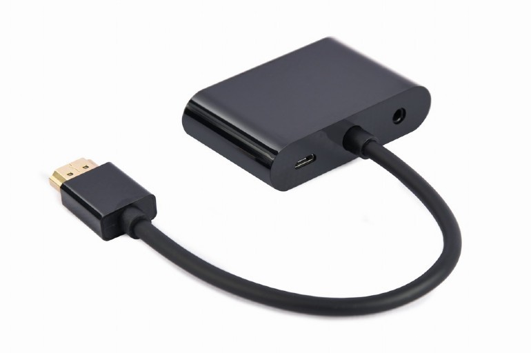 Adapter HDMI (M) na HDMI (Ž) + VGA (Ž) z avdio in napajanjem 2