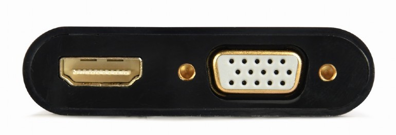 Adapter HDMI (M) na HDMI (Ž) + VGA (Ž) z avdio in napajanjem 3