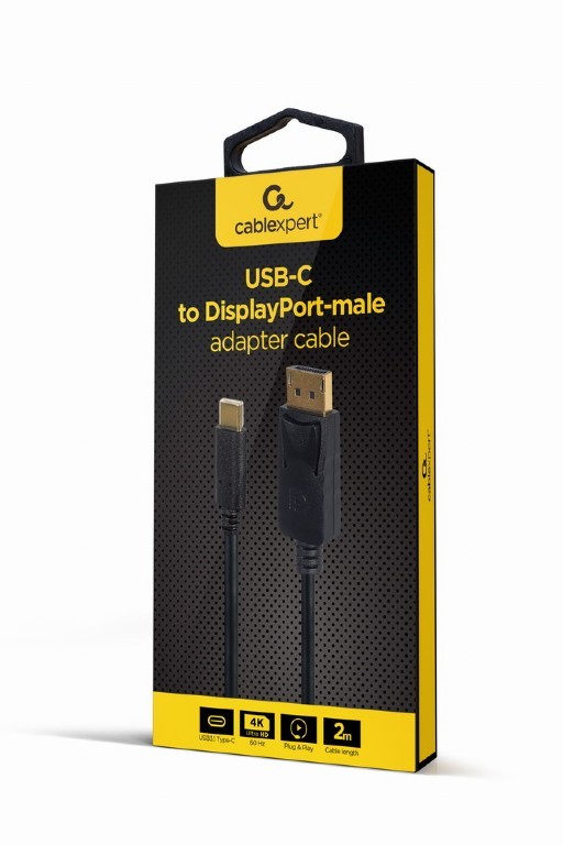 Kabel USB-C na DisplayPort 4K 60Hz, 2m 2