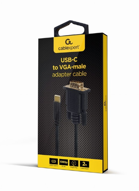 Gembird Kabel USB-C na VGA, 1920x1080 pri 60Hz 2