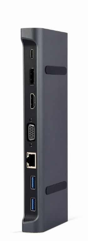 Gembird USB-C Adapter 9v1 (HDMI, DP, USB, LAN)