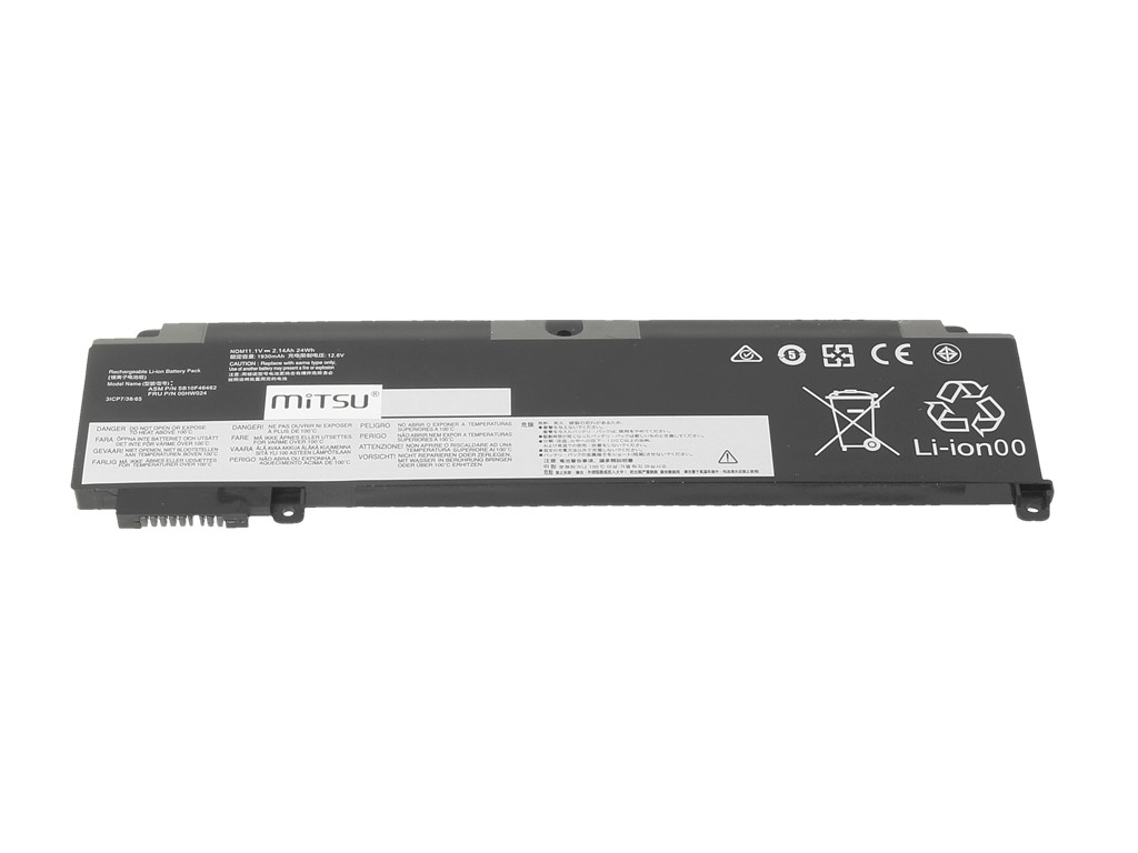 Baterija za Lenovo T460s/T470s (2140 mAh, 24 Wh, 11.1-10.8 V) 2