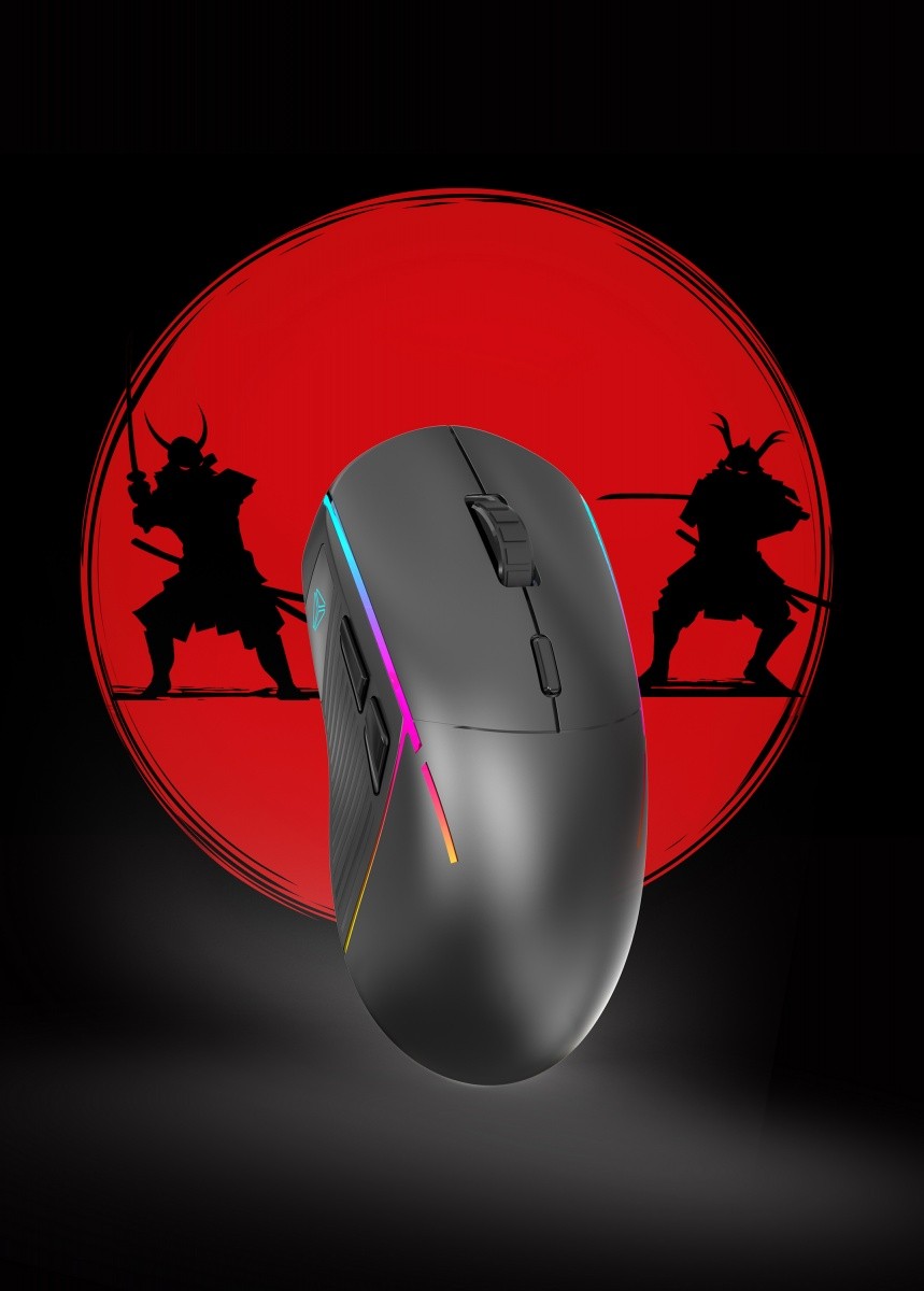 Gaming miška YMS 3500BK SAMURAJ, črna, polnilna 3