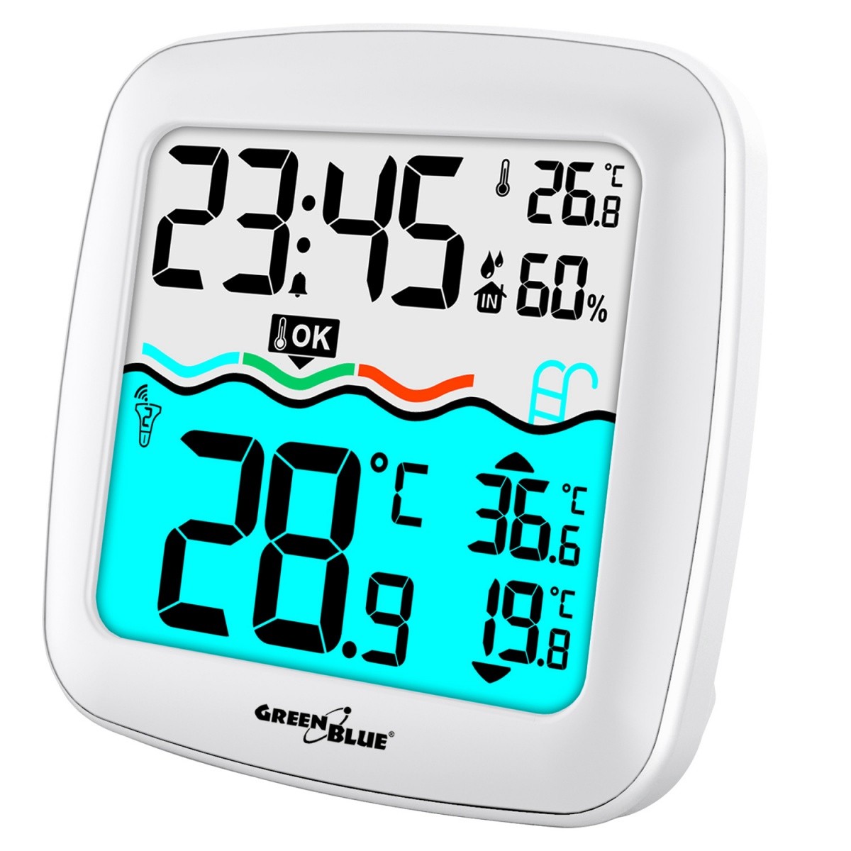 GreenBlue bazenski termometer s postajo GB216 2