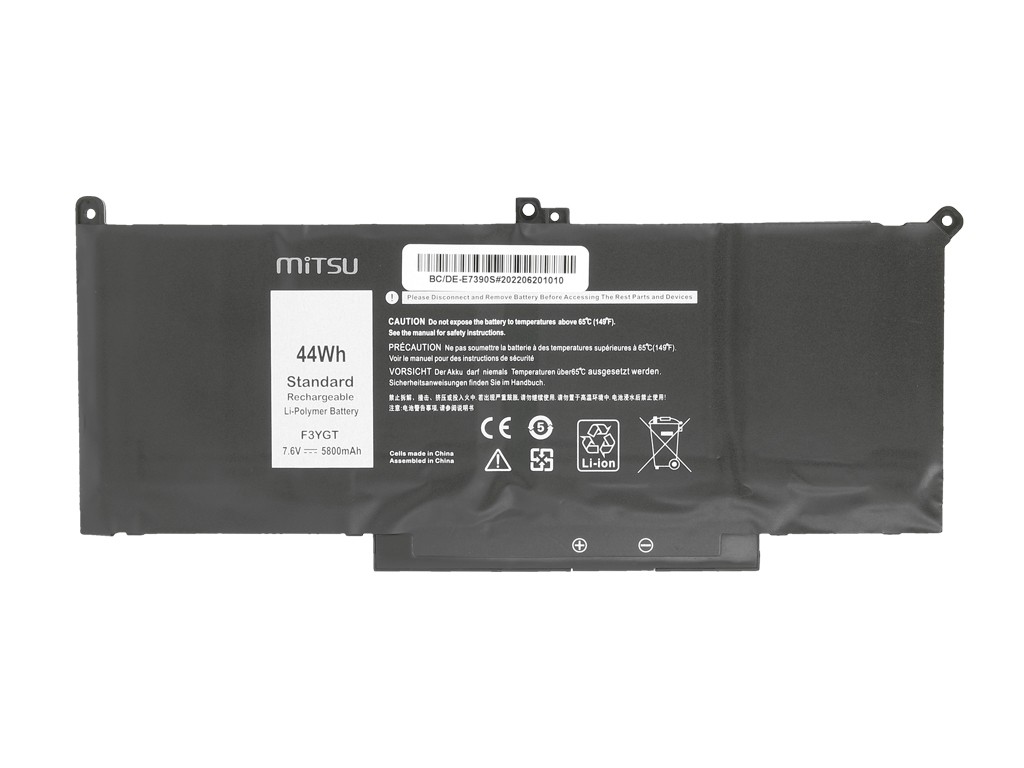 Baterija za Dell Latitude 7390, 7490 (5800 mAh, 44 Wh, 7.6V) 3