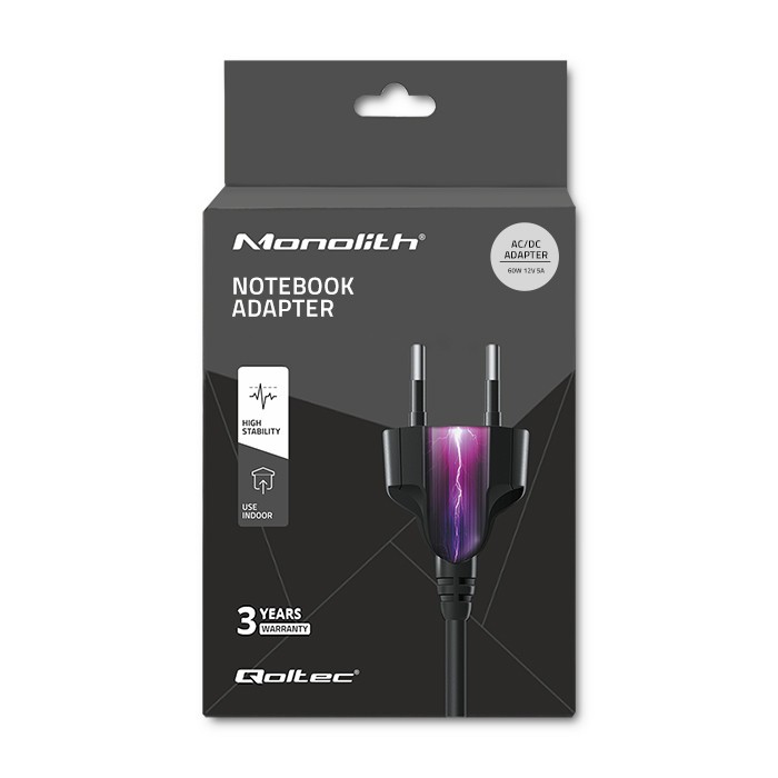60W napajalnik 12V 5A (5.5*2.1) + napajalni kabel 8