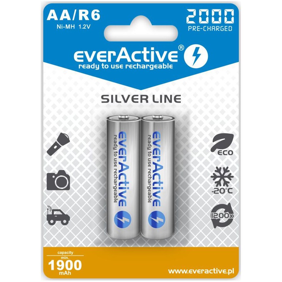 Baterije AA (R6) 2000mAh, 2 kosa, Ready To Use