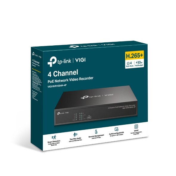 4-kanalni NVR snemalnik VIGI NVR1004H-4P 4