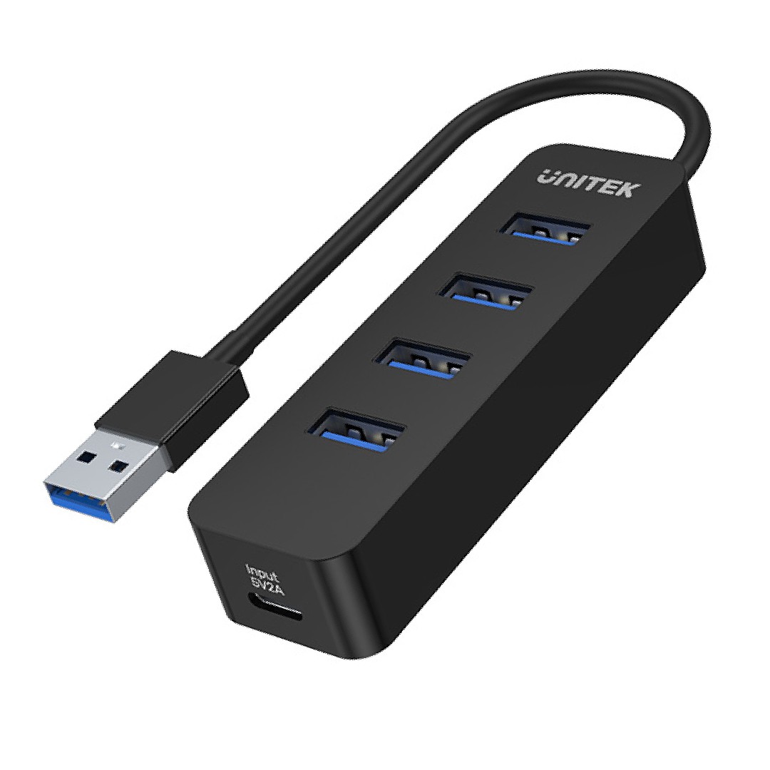 Unitek USB-A hub, 4x USB-A 3.1, aktiven, 10W (H1117A)