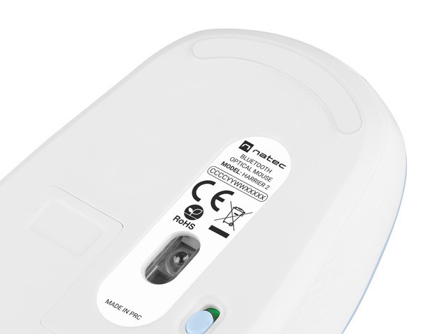 Brezžična miška Harrier 2 Bluetooth 5.1, belo-modra 5