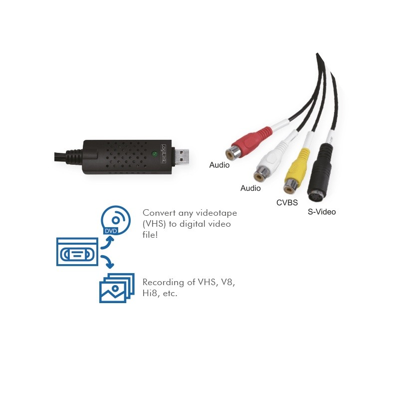USB 2.0 A/V grabber za snemanje z Win 11 3