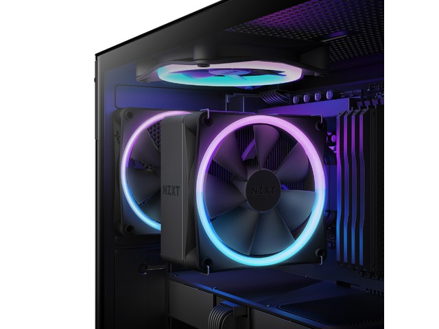NZXT T120 CPU ventilator, RGB, črn 2