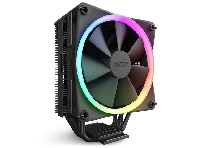 NZXT T120 CPU ventilator, RGB, črn