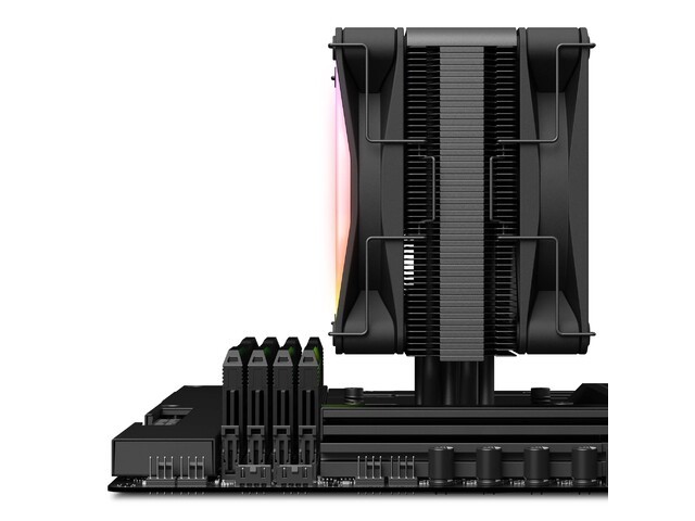 NZXT T120 CPU ventilator, RGB, črn 8