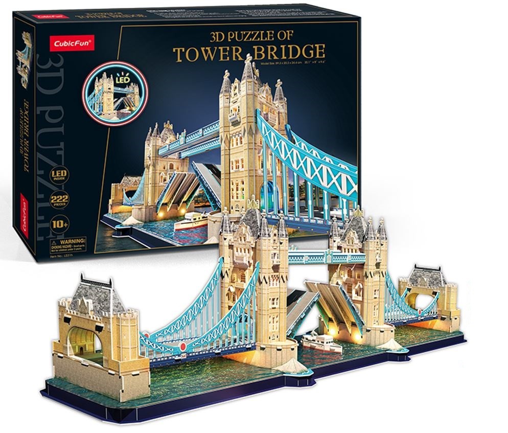Cubic Fun 3D LED sestavljanka - Tower Bridge