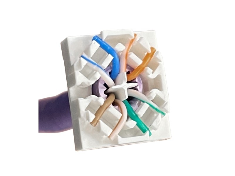 Keystone modul RJ45 STP Cat.6A PoE+ breznarojen 3