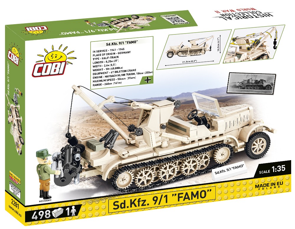 Cobi Kocke Sd.Kfz. 9/1 Famo gradbeni komplet 3