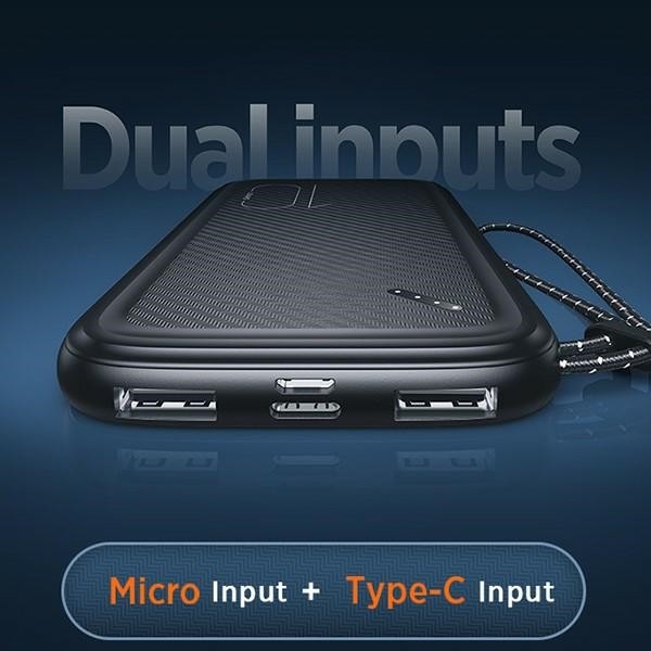 Powerbank PB56, 10000mAh, 2xUSB, črn 4