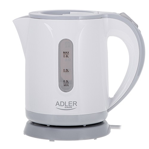 Adler AD 1371g električni kuhalnik vode 0,8l - belo-siv