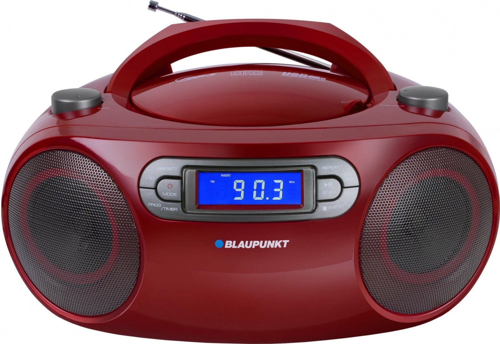Boombox FM PLL CD/MP3/USB/AUX z uro in alarmom